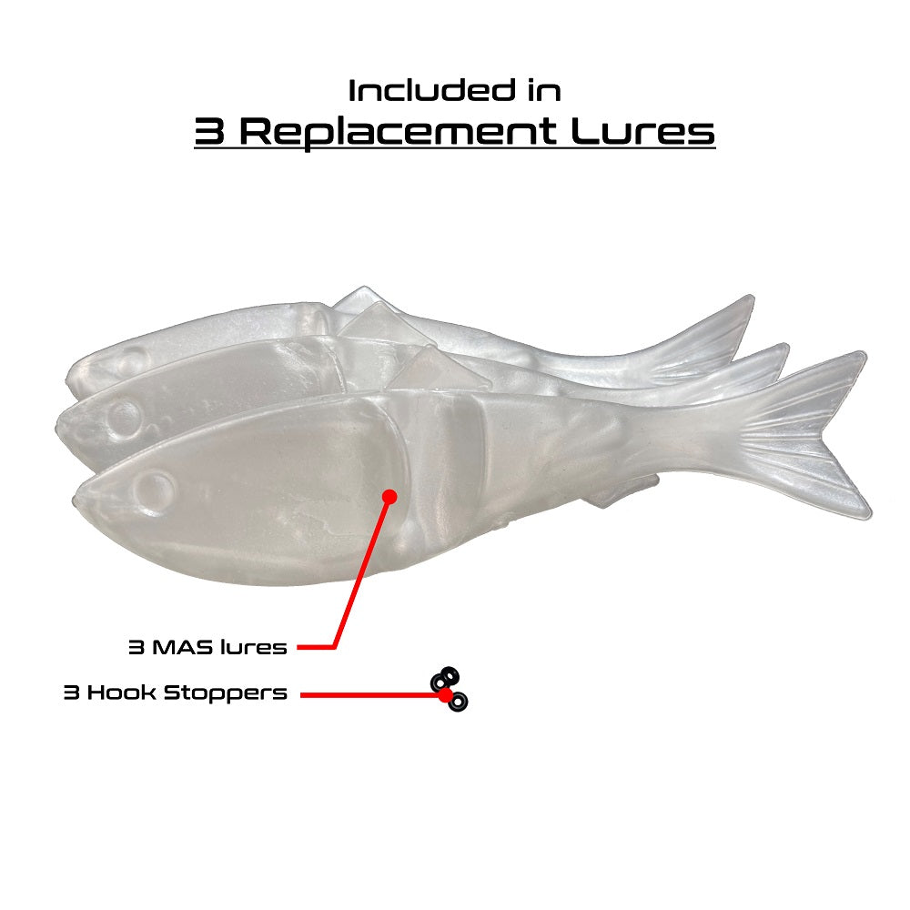 Multi-Action Swimbait (MAS), Soft body advance fishing lure, 3 REPLACE –  Darth Water Lures