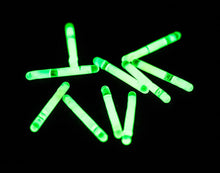 Load image into Gallery viewer, Micro Glowsticks, 10-pack, Chartreuse color
